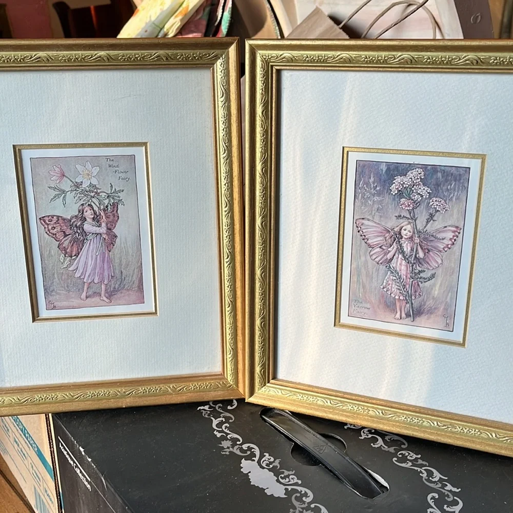🧚9x11 1/4 Fairy matted framed art - Picture 5 of 7